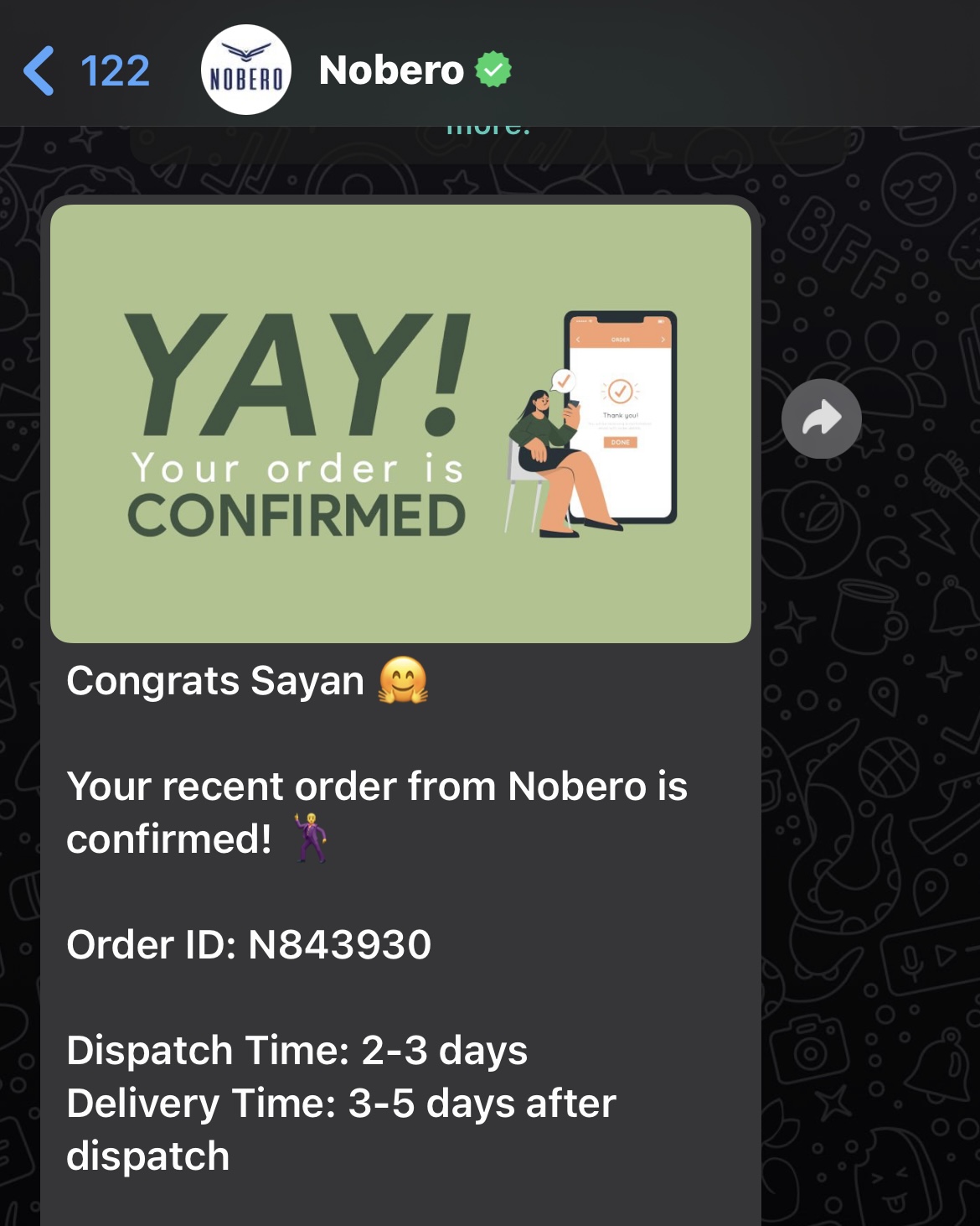 Order Confirmation