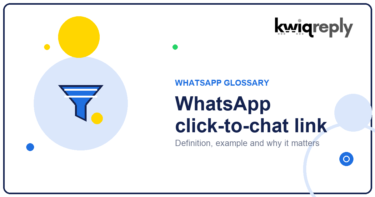 What is WhatsApp click-to-chat link?
