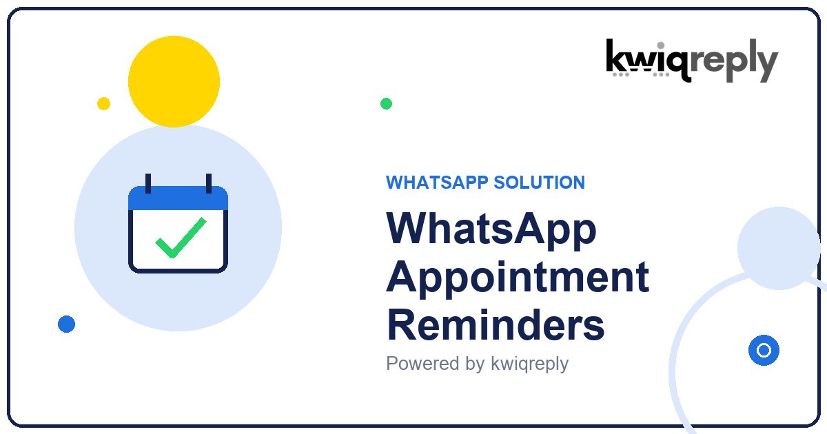 WhatsApp Appointment Reminders