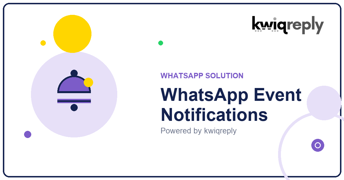 WhatsApp Event Notifications