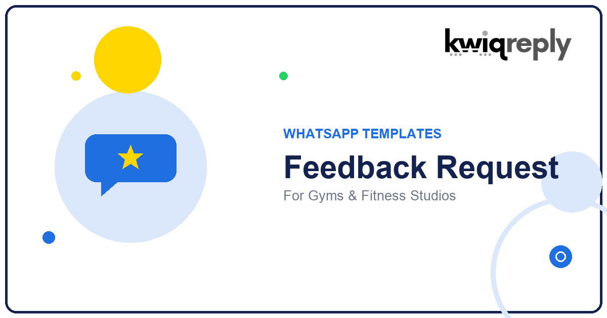 WhatsApp Feedback Request Templates for Gyms & Fitness Studios (6 Examples)