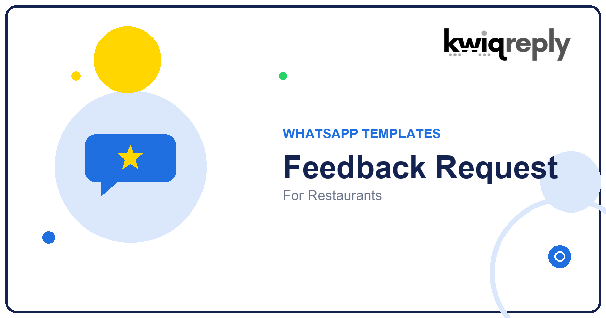 WhatsApp Feedback Request Templates for Restaurants (6 Examples)