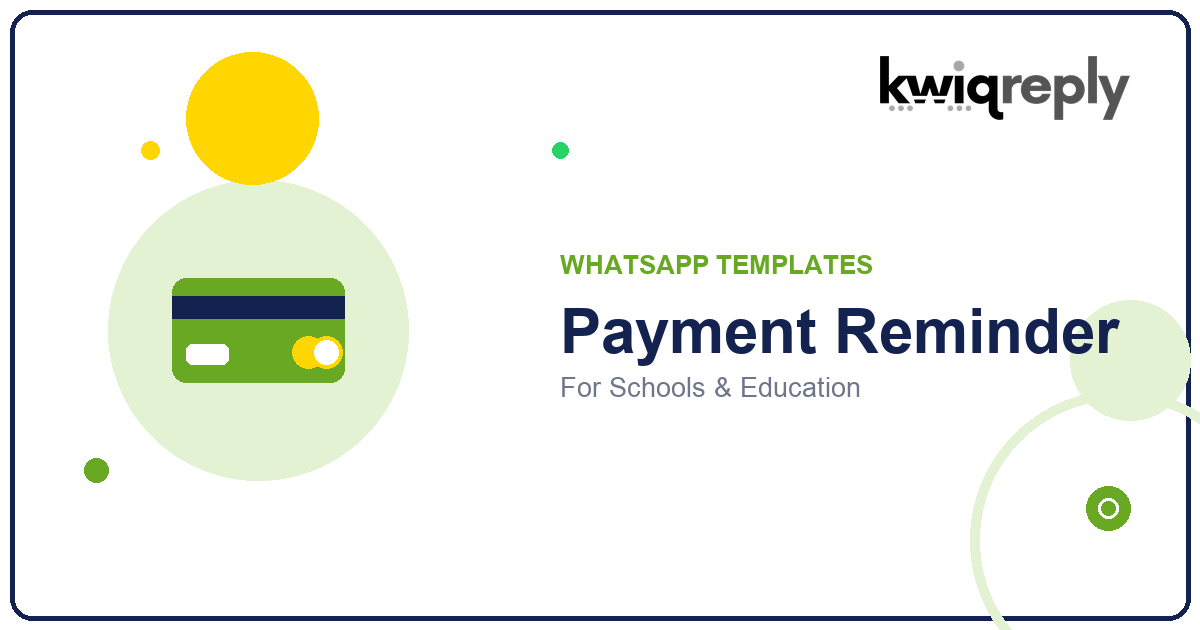 WhatsApp Payment Reminder Templates for Schools & Education (6 Examples)