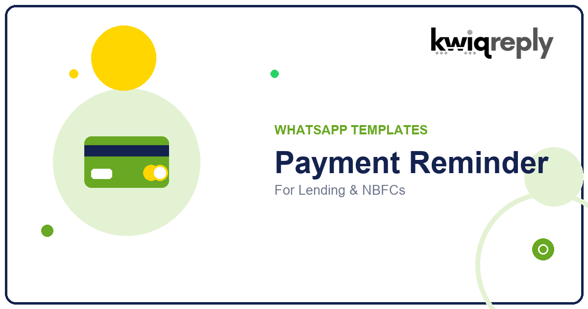 WhatsApp Payment Reminder Templates for Lending & NBFCs (6 Examples)