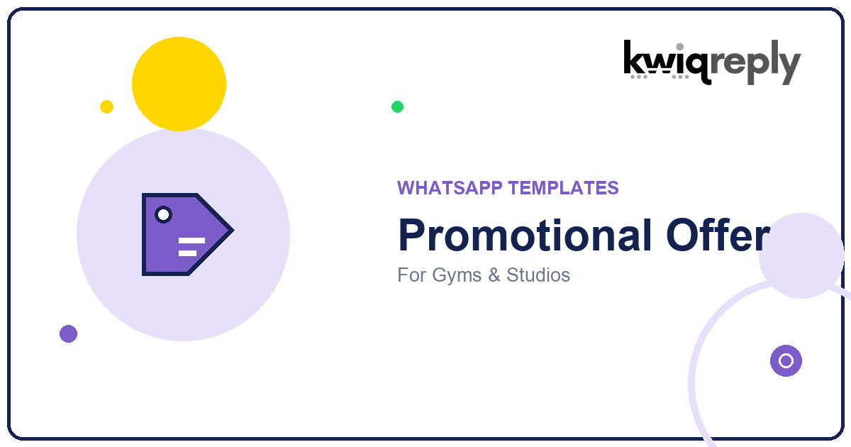 WhatsApp Promotional Offer Templates for Gyms & Studios (6 Examples)