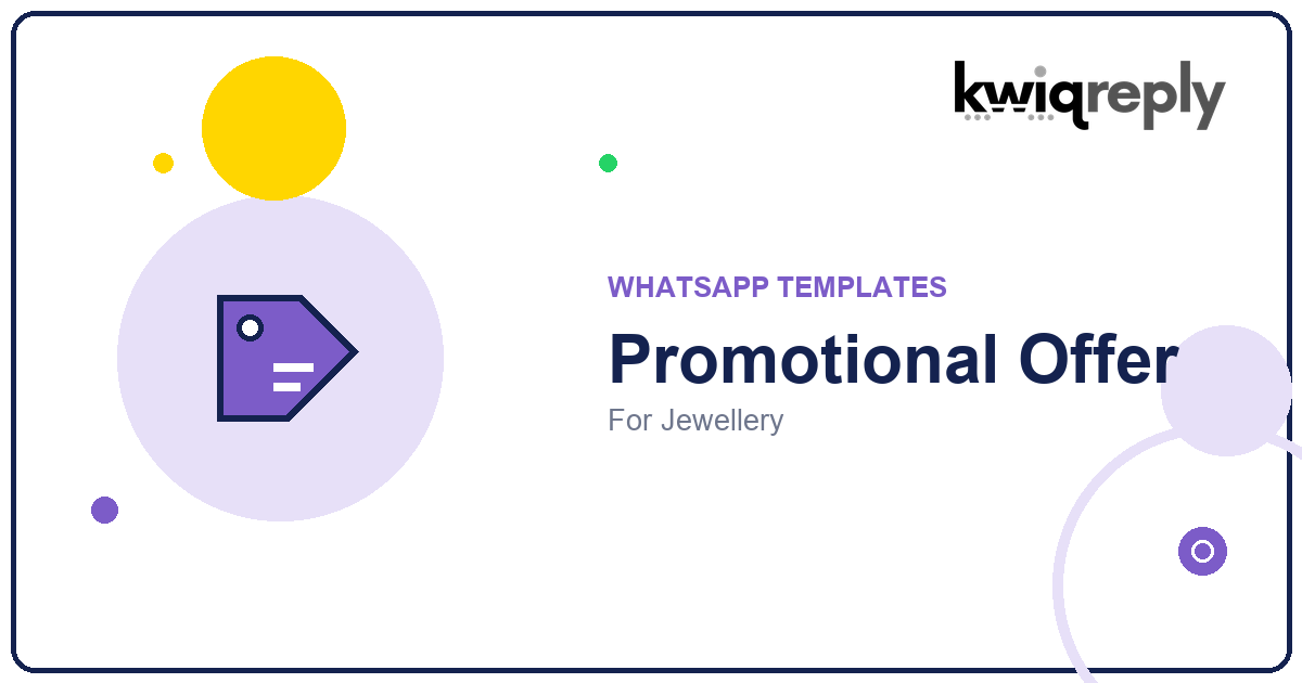 WhatsApp Promotional Offer Templates for Jewellery (6 Examples)
