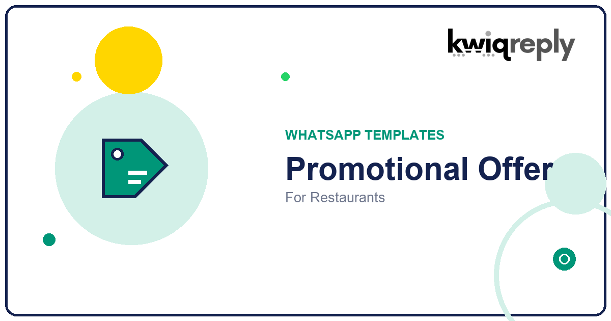 WhatsApp Promotional Offer Templates for Restaurants (6 Examples)
