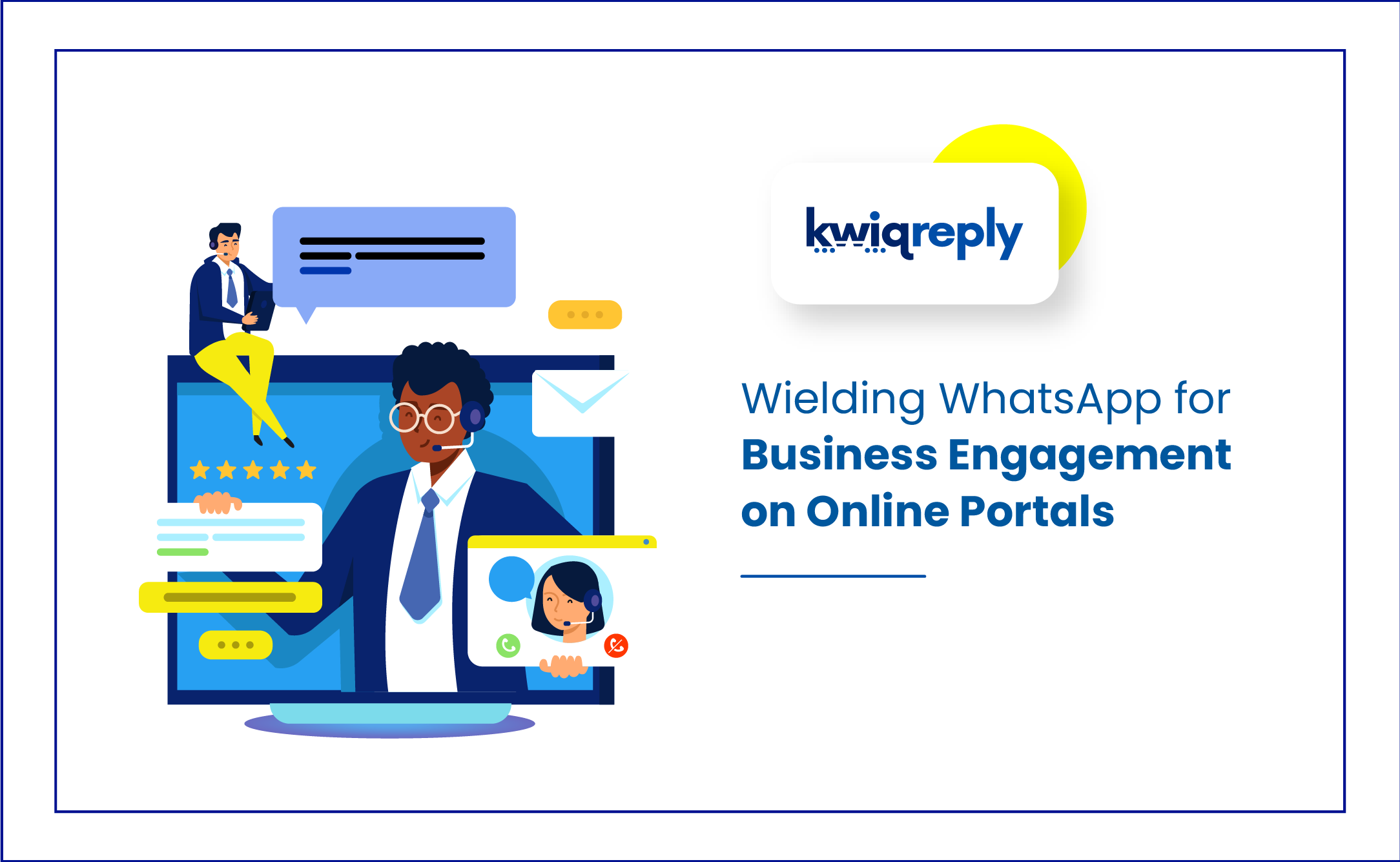 Wielding WhatsApp for Business Engagement on Online Portals