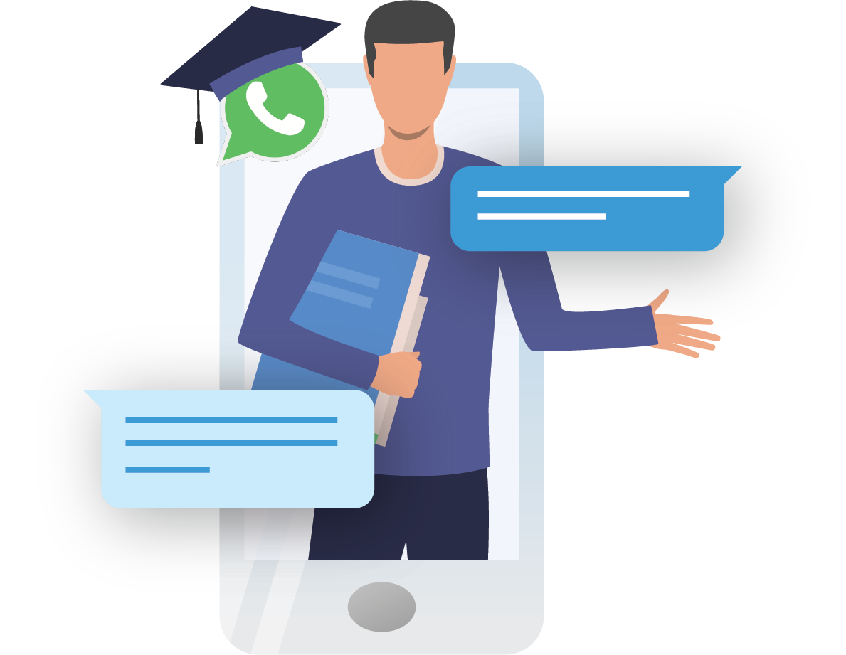 Communicate with your students effectively on WhatsApp. Automate student inquiries, share study material, Exam Updates, Payment reminders and more.